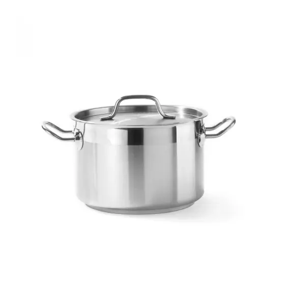 Oala cu capac 15 Lit, 32 cm diametru x19 cm inaltime, inox, gama Hendi Profi Line, potrivita si pt uz profesional Reducere