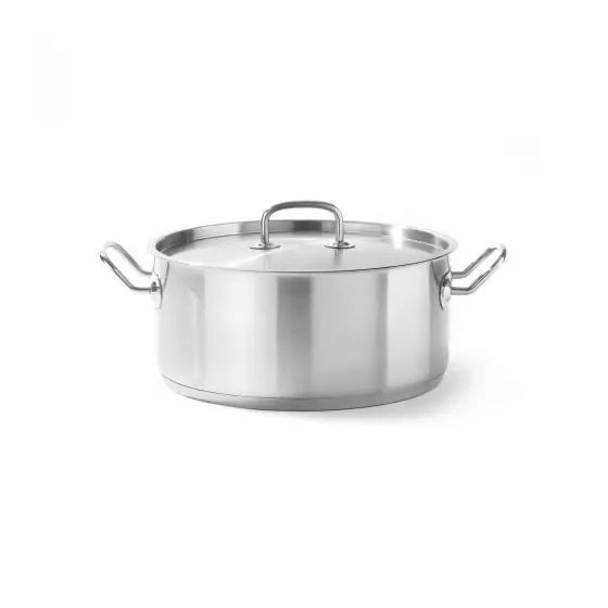 Cratita cu capac, 1,5 Lit,16 cm diametru x 7,5 cm inaltime, inox, gama Hendi Kitchen Line Preț promoțional
