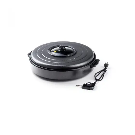 Tigaie electrica 500x inaltime 190 mm, aluminiu cu strat anti-aderent, 1400W, Hendi, dimensiuni interioare 40x inaltime 5 cm Calitate înaltă