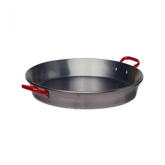 Retur gratuit Tigaie traditionala cu 2 manere, diametru 42x inaltime 4 cm, Hendi, din otel de calitate inalta, ideala pentru paella