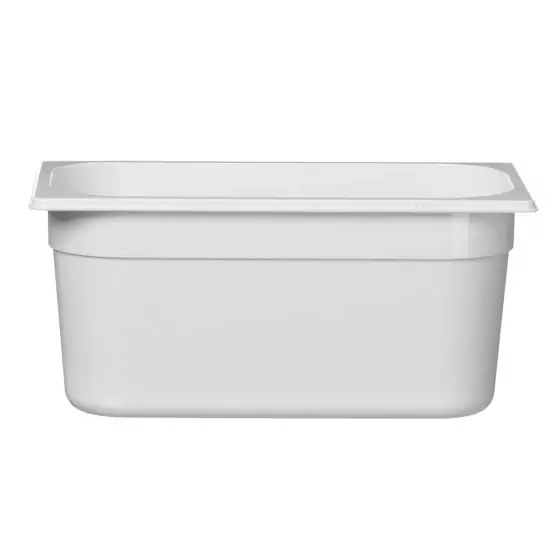 Tava gastronom din policarbonat alb, HENDI, GN 1/3, 5.7 L, alb, 325x176x(H)150mm Promoție