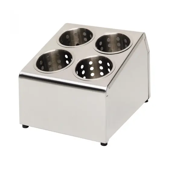 Suport Hendi pentru 4 cosuri tacamuri, Inox, 255x295x(H)215 mm Ultima șansă