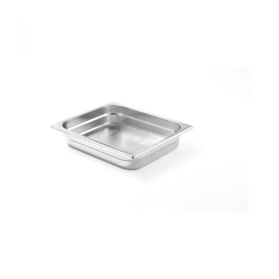 Tava Hendi perforata Gastronorm GN 2/3 100 mm 9 lt - gama Profi Line, otel inoxidabil Livrare rapidă