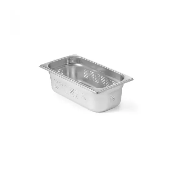 Lichidare de stoc Tava Hendi perforata Gastronorm GN 1/3 150 mm 5.7 lt - gama Profi Line, otel inoxidabil