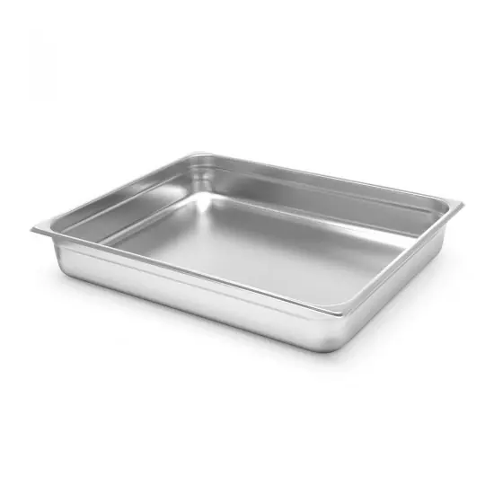 Tava gastronorm GN 2/1 din inox 18/10, 5.5 litri, 650x530x20 mm Hendi rezistenta la temperaturi -de la 40 C pana la 300 C Reducere specială