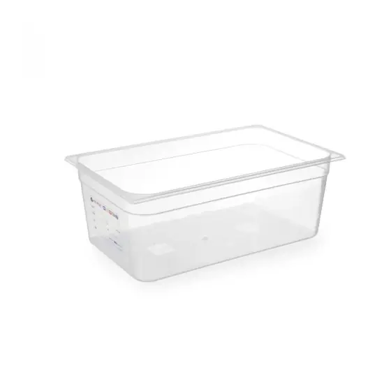 Tava Gastronorm GN1/1, 530x325x(H)65 mm, 9 litri, polipropilena, cu marcaj HACCP, Hendi Ofertă limitată