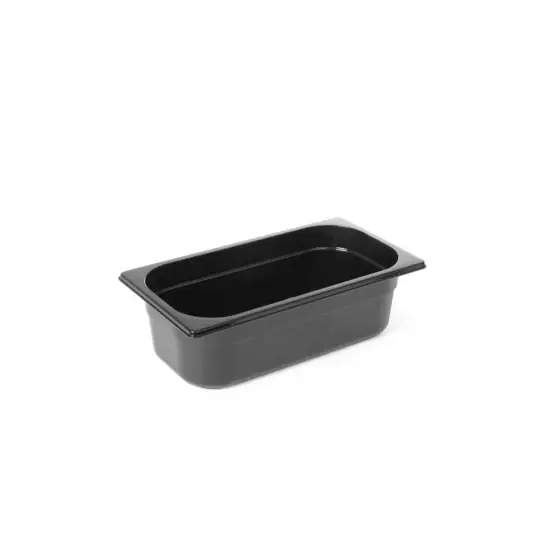 Plată sigură Tava Hendi Gastronorm GN 1/1 65 mm 9 lt - policarbonat negru