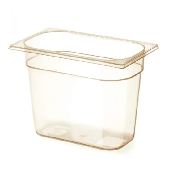 Tava gastronorm GN 1/4 din policarbonat, Hendi, 1.7 litri, 265x162x65(h)mm, BPA free, rezistenta la temperaturi -40 pana la 150 C, rezistenta mare la impact Preț redus