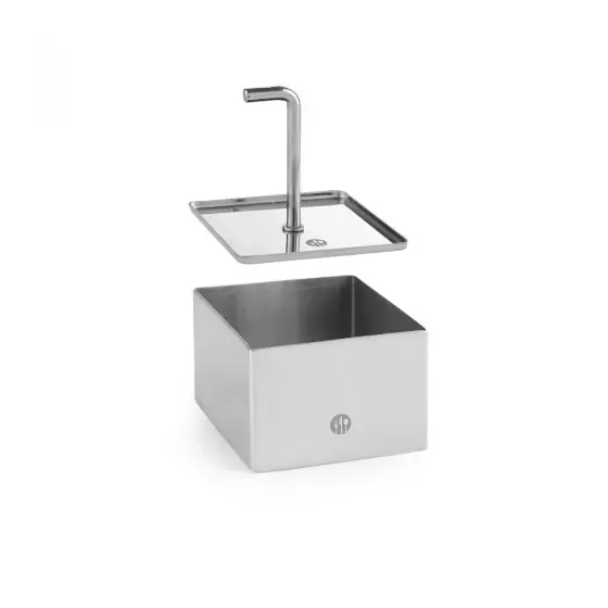 Reducere de preț Forma patrata, 65x65x(H)45 mm, inox, pentru conturare prajituri si mancaruri, Hendi