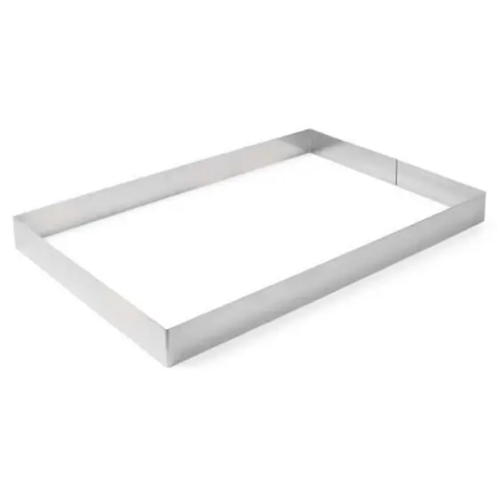 Expediere rapidă Forma dreptunghiulara din inox pentru patiserie si cofetarie, Hendi, Inox 585x385x(H)60mm