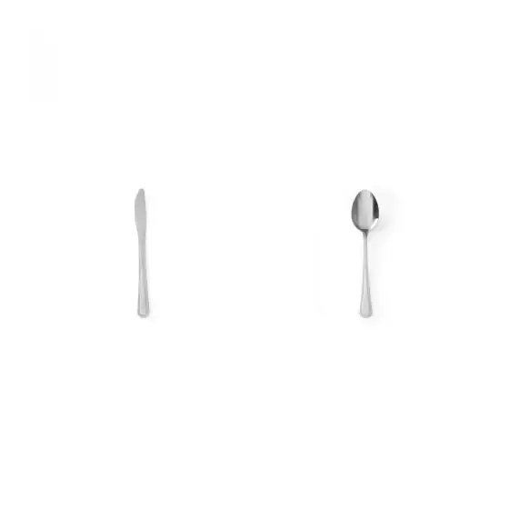 Pachet Set 6 cuțite masă inox + Set 6 linguri supă inox Ofertă