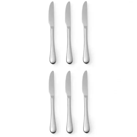 Promoție Set 6 x cutite desert, inox, (L) 205 mm, finisaj oglinda, Hendi Profi Line