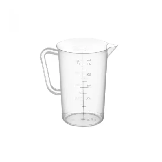 Livrare rapidă Cana gradata din polipropilena 0,50 lt, 90x(H)140 mm, Hendi