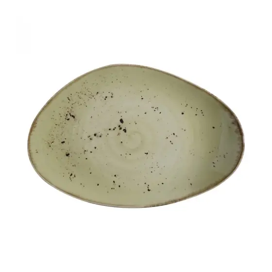 Cumpărături sigure Farfurie cu formă organică Olive 350x210 mm Fine Dine