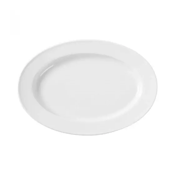 Disponibil imediat Platou oval Bianco 390x270 mm Fine Dine