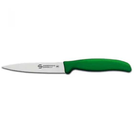 Cutit de curatat legume si fructe, Ambrogio Sanelli, Verde (L)230 mm Premium