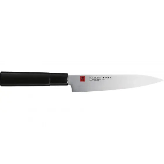 Ofertă de sezon Cutit Utility Kasumi Tora - Lama 150mm Otel Carbon, Maner Magnolie