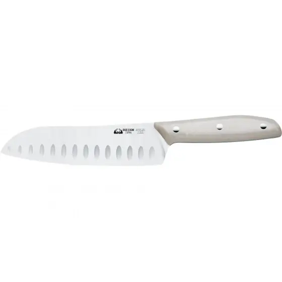 Cutit Santoku Due Cigni 1896 cu Crestaturi - Otel Inoxidabil Cel mai vândut