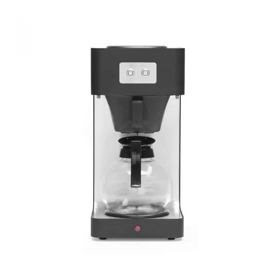 Aparat cafea Hendi Profi Line vas sticla capacitate 1.8 litri, 2 zone de incalzire, indicator luminos, 2020 W, 204x380x(H)425 mm Plată securizată