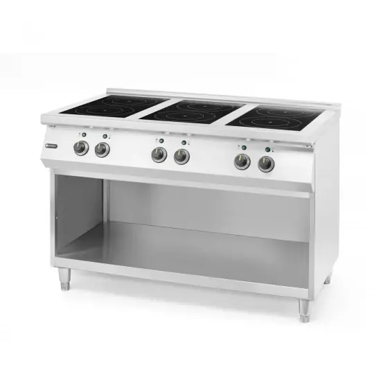 Masina de gatit cu 6 ochiuri cu inductie si spatiu de depozitare, Hendi, 25500W, 1200x700x(H)890mm Reduceri