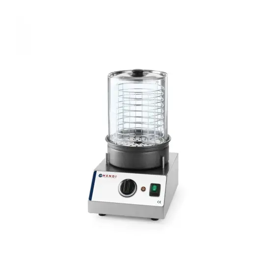Comandă acum Aparat electric pentru incalzire hotdog si cremvursti, putere regalbila pana la 500W, corp inox, Hendi, 240x300x(H)385 mm