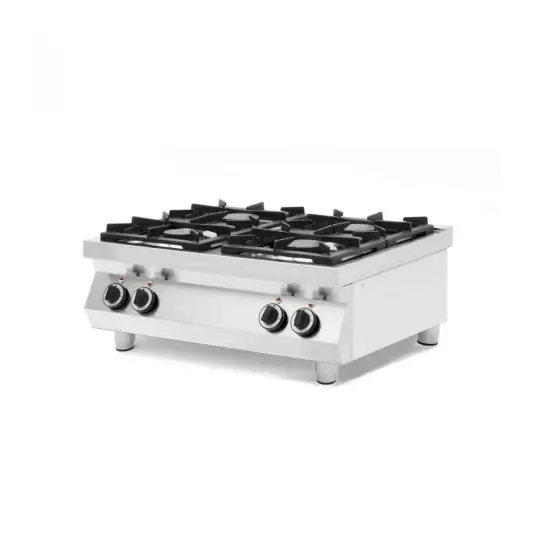 Aragaz profesional pe gaz Hendi Kitchen Line cu 4 arzatoare, pentru masa 800x700x(H)310 mm Lichidare de stoc