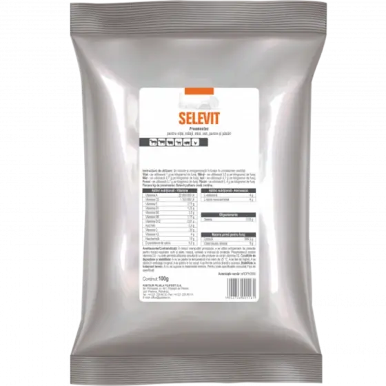 Pulbere cu vitamine, minerale si aminoacizi Selevit, 100 g Ofertă de sezon
