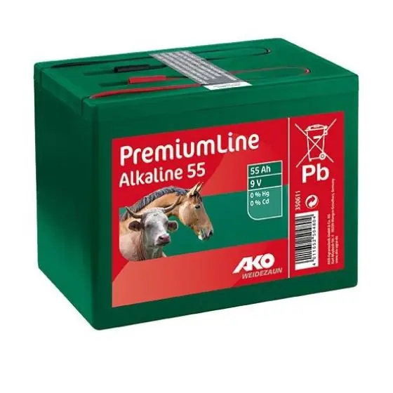 Baterie uscata alcalina 9V, 55Ah, AKO Expediere rapidă