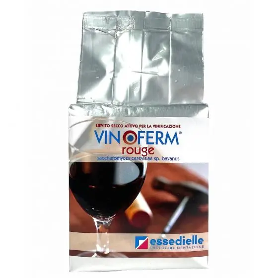 Plată securizată Drojdie pentru vin, Vinoferm Rouge, 500 g