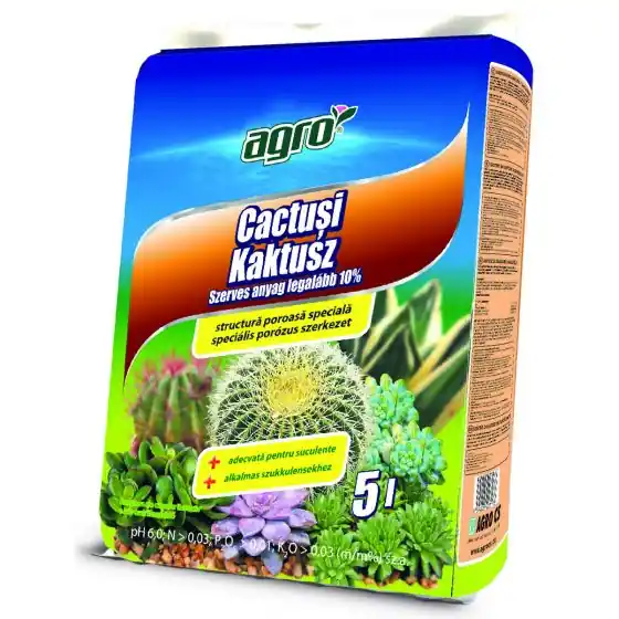 Substrat pentru cactusi si suculenti AGRO, 5 l Chilipir