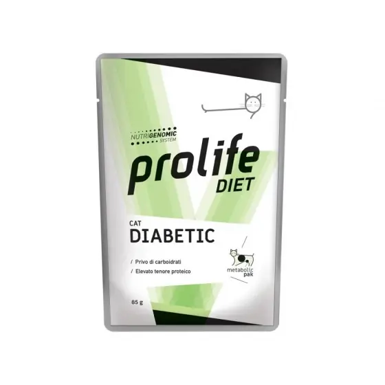 Disponibil imediat Hrana Umeda Dietetica Pentru Pisici Prolife Diabetic Plic 85G