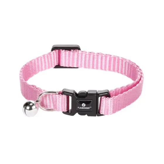 Zgarda Pentru Pisici Flamingo Ziggi Cu Clopotel 30Cm Ieftin