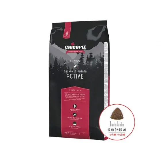 Preferatul clienților Hrana Uscata Pentru Caini Super Premium Chicopee Hnl Active Salmon&Potato 2Kg