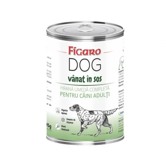 Hrana Umeda Pentru Caini Figaro Dog Vanat In Sos Conserva 415G Livrare rapidă