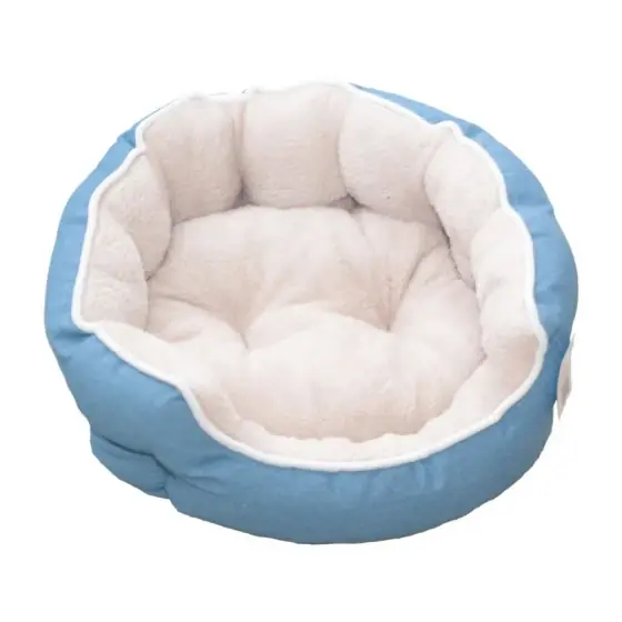 Culcus Pentru Caini Si Pisici Jeans/Plush Bleu-Bej 68 X 59 X 22 Cm/ 9258-2002B Ofertă limitată