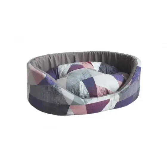 Livrare rapidă Culcus Textil Pentru Caini Si Pisici Taurus 4 Geo Viola 60X73X20 Cm