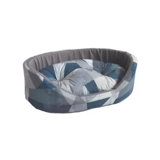 Culcus Textil Pentru Caini Si Pisici Taurus 3 Geo Blue 51X61X20 Cm Ofertă exclusivă