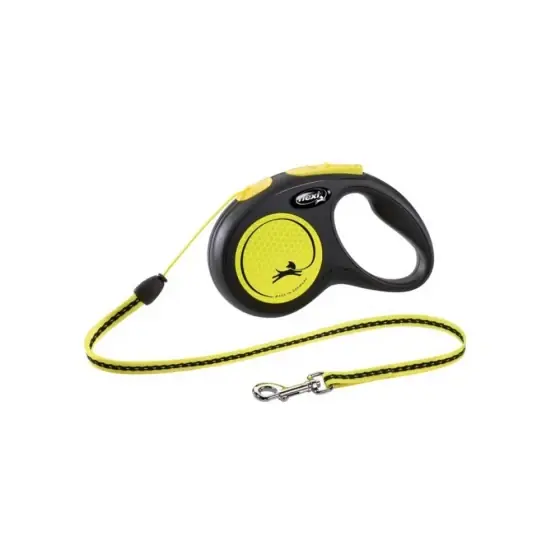 Reducere Lesa Pentru Caini Kerbl Flexi Classic Cu Fir S 5M/12Kg Neon