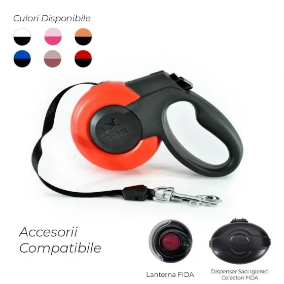 Popular Lesa Pentru Caini Fida Mars Banda S Red, 15 Kg/5M/3313