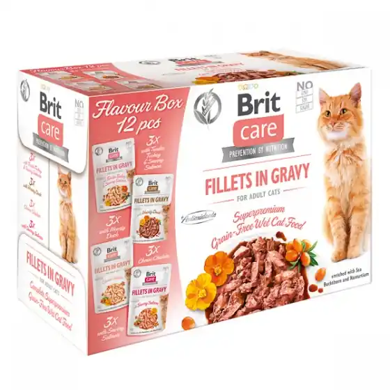 Brit Care Cat Flavour Box Fillet in Gravy (12 x 85 g) Cumpără online