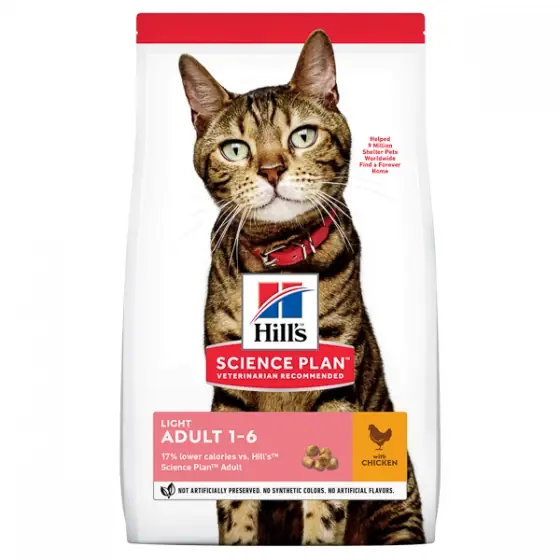 Expediere rapidă Hill's SP Feline Adult Light Chicken 3 kg