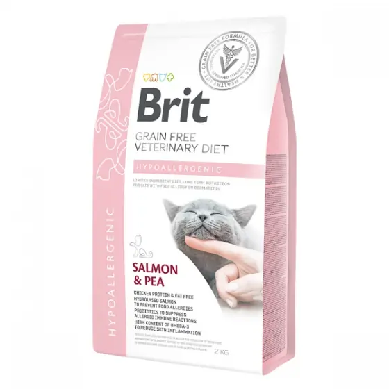 Brit Grain Free Veterinary Diets Cat Hypoallergenic 2 kg Ofertă specială