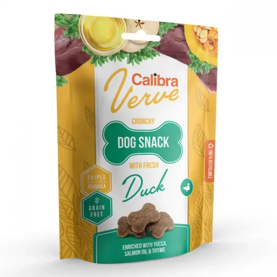 Calibra Dog Verve Crunchy Snack Fresh Duck 150 g Preț promoțional