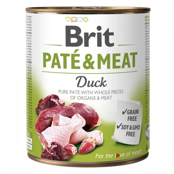 Brit Pate and Meat Duck 800 g Reducere