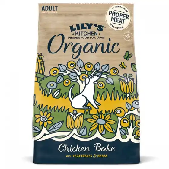 Reduceri Lily's Kitchen for Dogs Organic Chicken Bake Adult Dry Food 1 kg