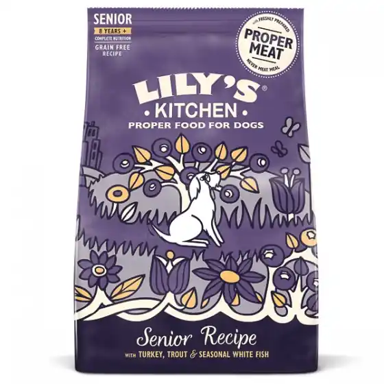 Lily's Kitchen for Dogs Complete Nutrition Turkey and Trout Senior Dry Food 2.5 kg Nu rata