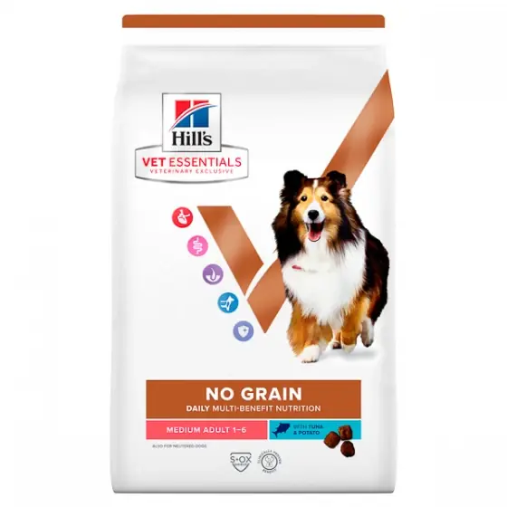 Chilipir Hill's VE Canine Adult No Grain Medium Tuna & Potato 10 kg