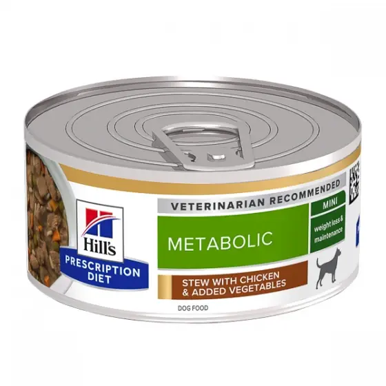 Hill's PD Canine Metabolic Chicken & Vegetable Stew 156 g Preferatul clienților