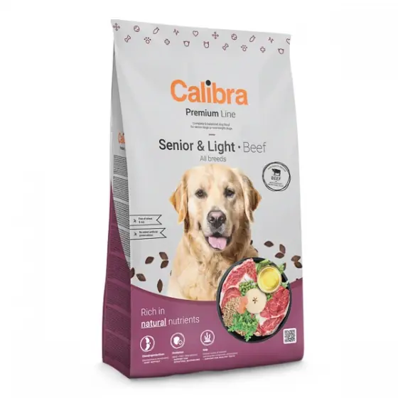 Reduceri Calibra Dog Premium Line Senior & Light Beef 12 kg