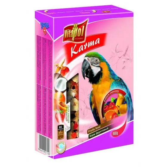Reducere de preț Hrana pentru papagali mari cu fructe, Vitapol, 900g